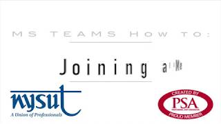 RSVP and Joining MS Teams Video Conf.