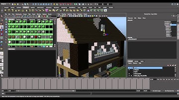 Minecraft animation Maya- Creating a set. Pt. 3