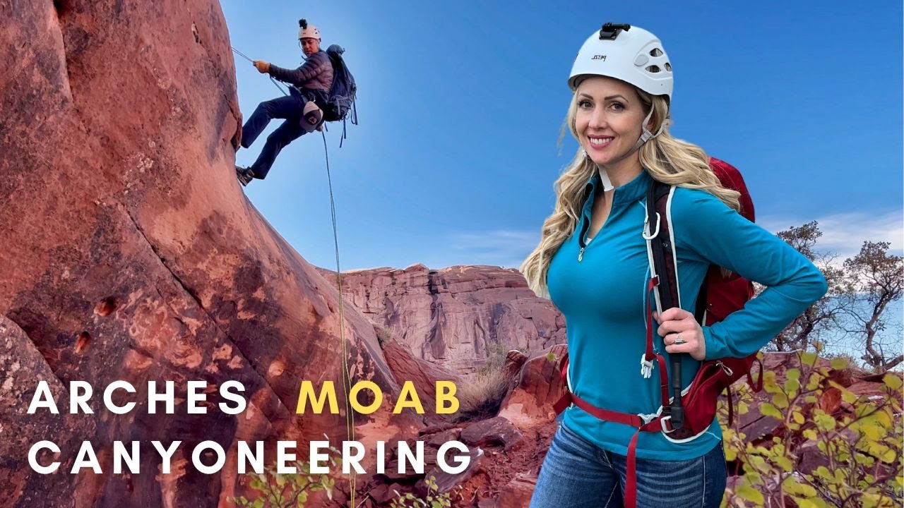 Arches National Park Canyoneering / Canyoning at UTurn Canyon near