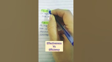 Effectiveness vs Efficiency/ easy way to remember concept/ management/ Dr. Barkha Gupta