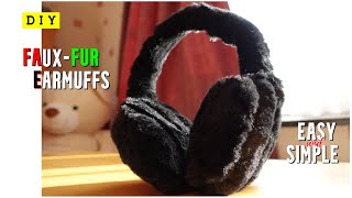 DIY Earmuffs How to stay warm in winter Easy and Simple Faux-fur Earmuffs #diy #hacks #handmade