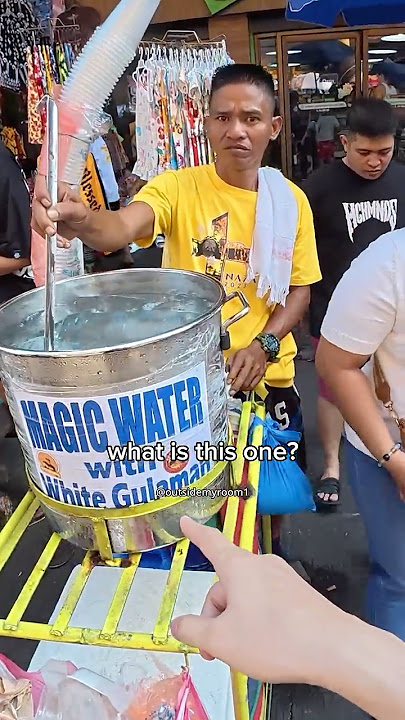 $0.20 MAGIC WATER in Manila 🇵🇭 #streetfood #philippines