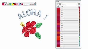 Hatch Embroidery 2 - Recolor design demo