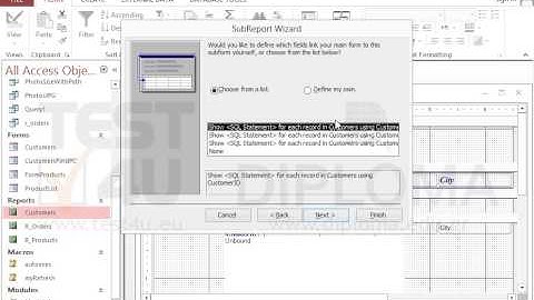 Insert the subreport named R_Orders in the Detail section of the Customers report. Use the...