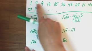 simplifying radicals - keystone algebra 1