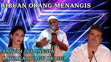 Banjir air mata saat santri indonesia bawakan lagu religi islami di america