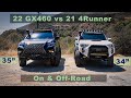 2022 gx460 vs 2021 4runner similar modifications onroad and offroad perspective