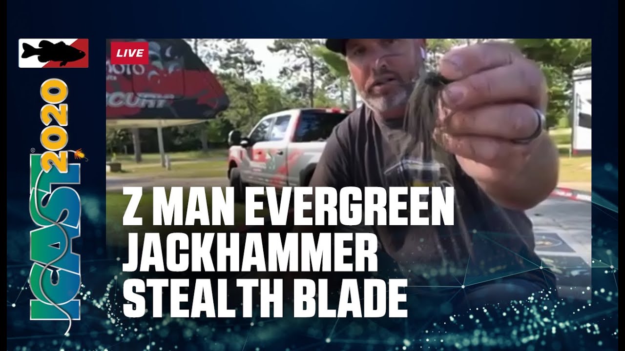 Zman Evergreen Chatterbait JackHammer Stealth Blade with Brett Hite