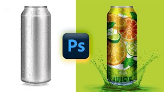 How to Create a Realistic Tin Can Mockup in Photoshop | Easy Step-by-Step Tutorial...