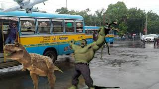 Hulk vs city @navinvfxofficial #youtube
