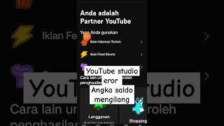 Youtube Studio Error Balance Number Disappears youtubstudioerror