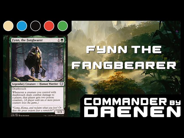 mtg fynn the fangbearer commander deck Fynn, Fynn, the Fangbearer MTG EDH