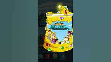 opening a Golden Turd Pack in animation throwdown