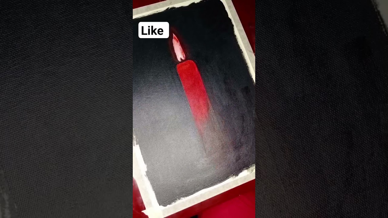 a Red candle painting 