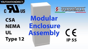Assemble a Quadritalia Modular Enclosure System from AutomationDirect