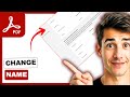 How to change login name in Adobe Acrobat (Easiest Way)(2026 Guide)