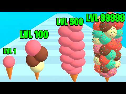 I COMBINED ICE CREAM SCOOPS UNTIL I CREATED THE BIGGEST ICE CREAM IN THE WORLD!