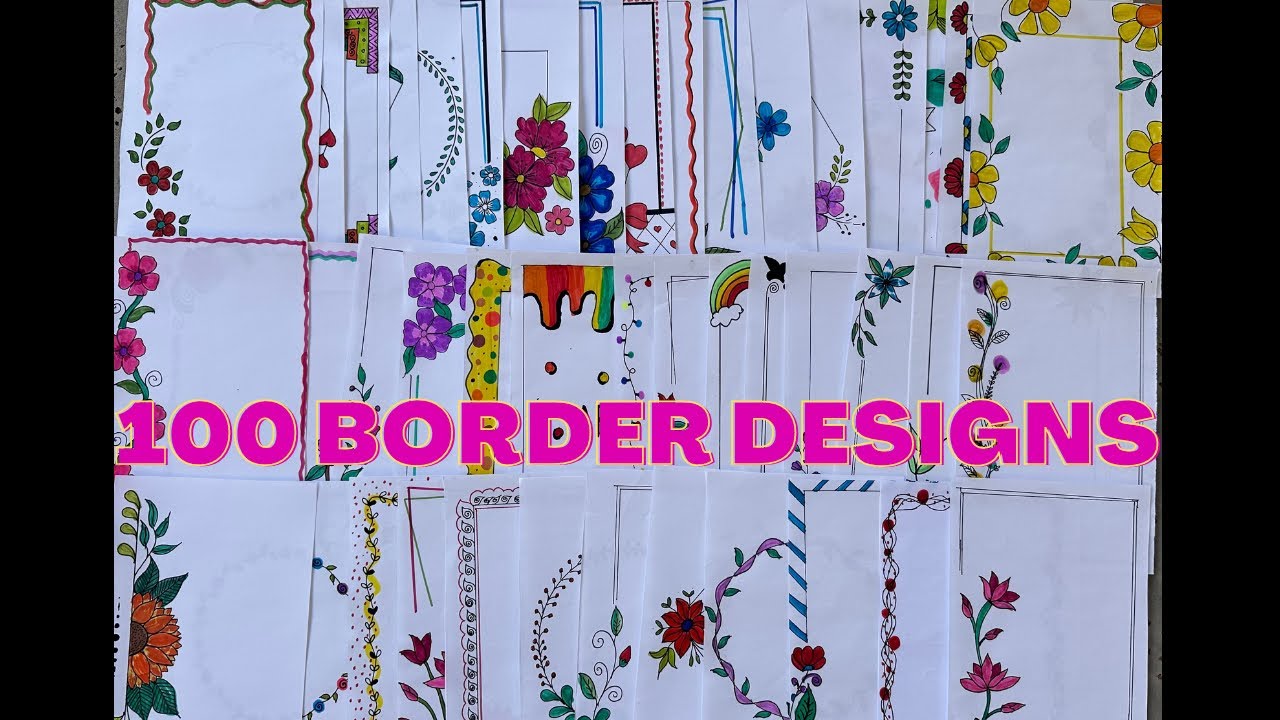 100 border designs for project | assignment front page designs | 100 ...