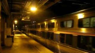 Amtrak #92 Silver Star with Reversed Consist at Night in Snow