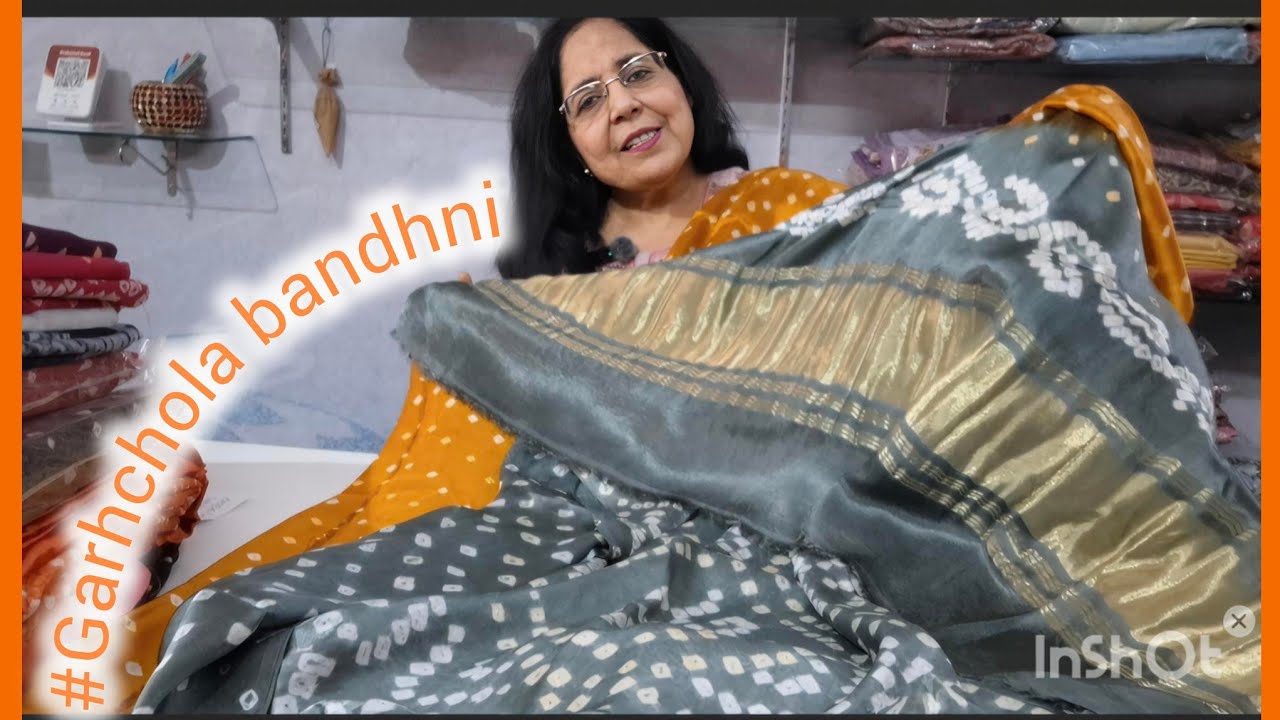 ❤️new collection #Gujrat #garhchola/ bandhni pure Gajji silk