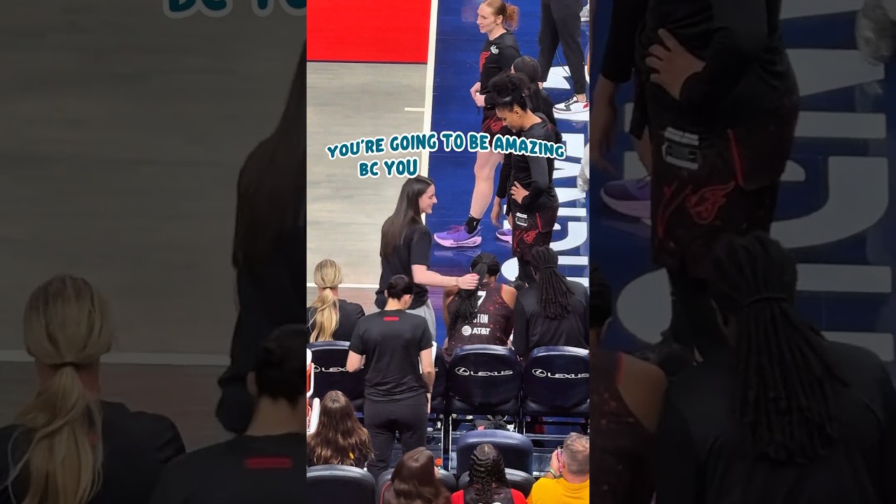 Aliyah Boston and Caitlin Clark PreGame Ritual