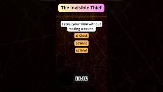 Unveiling The Mystery The Invisible Thief Riddle Youtube Shorts Fun