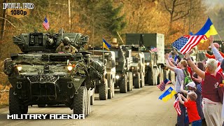 หวาดกลัวรัสเซีย!! ชาวยูเครนยินดีต้อนรับทหารสหรัฐฯ หลายร้อยนายที่เดินทางมาถึงเมืองลวีฟ