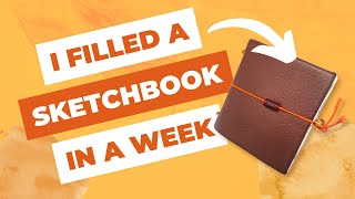 I Filled A Sketchbook In One Week (Sketchbook Tour!)