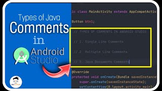 Types Of Comments In Android Studio | In Java | Comments In Java | Android Studio Tutorial |in hindi