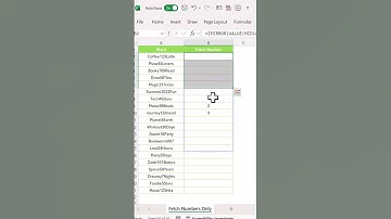 Numbers from Alphanumerics? Here’s How – No VBA! #shorts