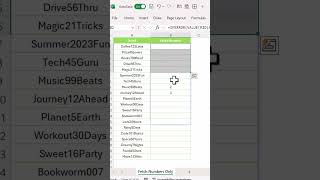 Numbers from Alphanumerics? Here’s How – No VBA! #shorts