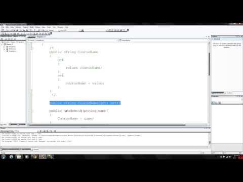 C# Programming 5 - Constructors and auto implemented properties