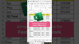 Amazing Excel Tips for Faster Office Work