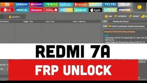 REDMI 7A REMOVE FRP GOOGLE ACCOUNT BYPASS TESTPOINT WITH UNLOCK TOOL