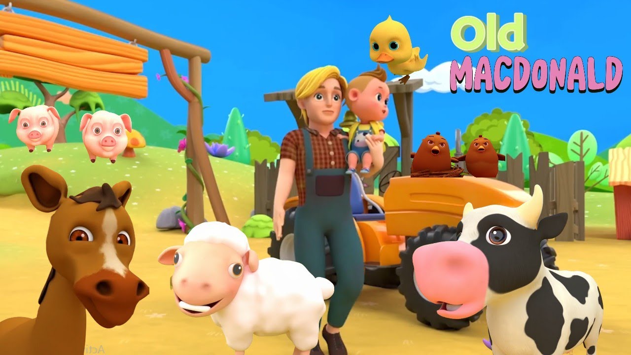 Old Macdonald Had A Farm | Farm Animals | Nursery Rhyme | Kids Cartoon ...