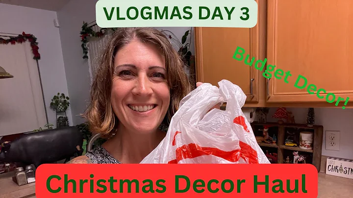 Vlogmas, Day 3: Holiday Decor ON A BUDGET! | Home Goods, Five Below, Dollar Tree & Target Finds