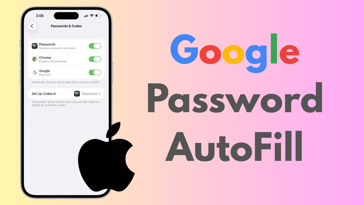 How To Enable Google Password AutoFill On iPhone