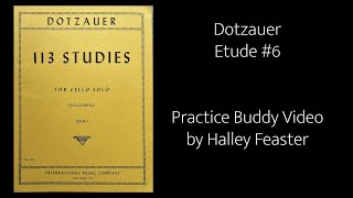 Dotzauer Cello Etude #6 - Practice Buddy Video