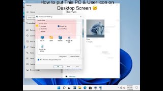How to show desktop icons on desktop screen windows 11 #desktopicons #windows11