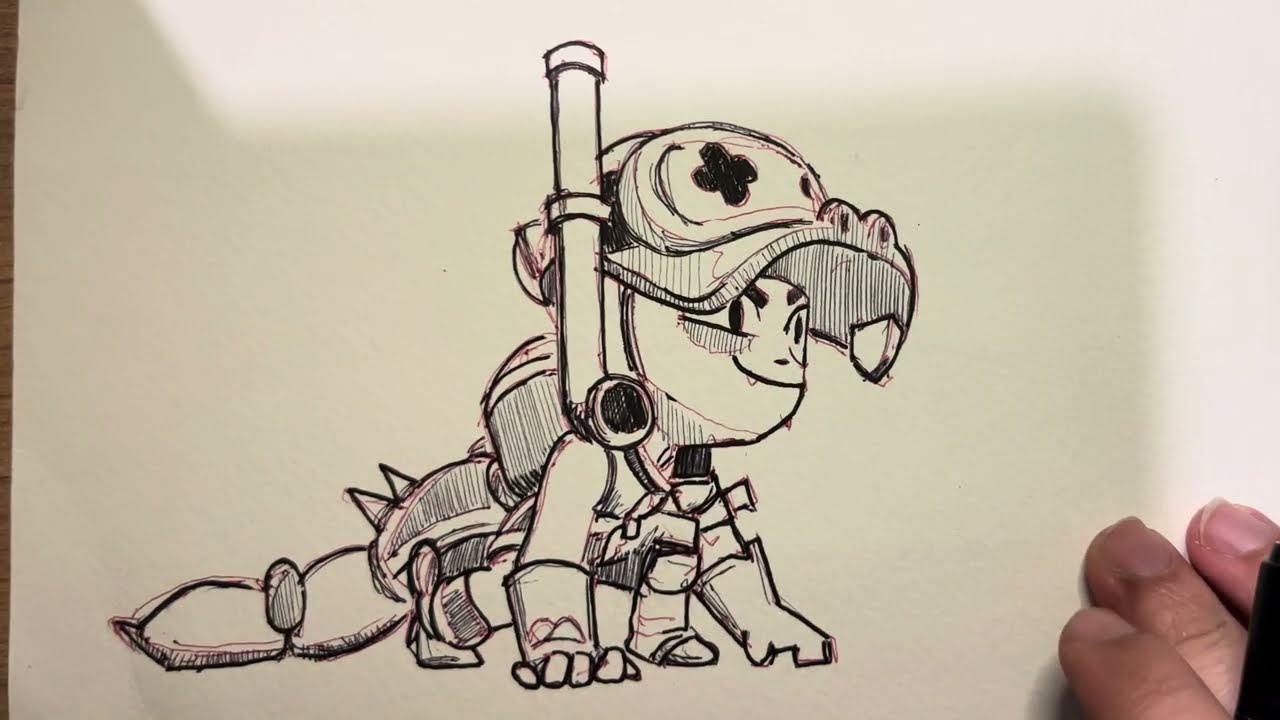 How to draw Alli | Brawl Stars Alli drawing step by step