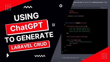 How to create Laravel CRUD using ChatGPT
