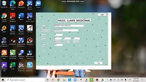 Project Membuat Program Ujian Nasional Matematika SMP - Delphi 7