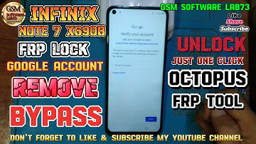 Infinix Note 7 FRP Bypass | Infinix Note 7 Google Account Unlock Octopus FRP Tool