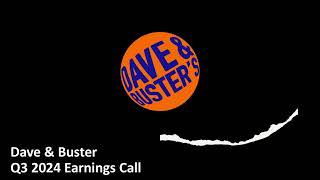 Full Dave & Buster (NASDAQ: PLAY) - Q3 2024 Earnings Call News