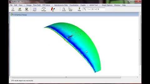 CFD Analysis of Para-glider Canopy using Stallion 3D Software