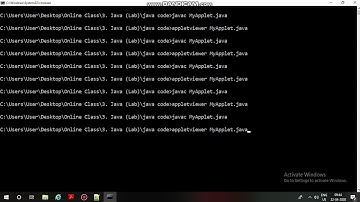 Applet 2:  Methods of Graphics Class