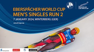 RELIVE - Men's Singles Run 2 | EBERSPÄCHER Luge World Cup - Winterberg (GER)