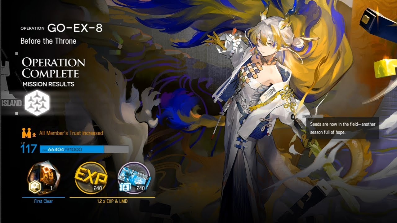 GO-EX-8 CM , I still didn't clear it