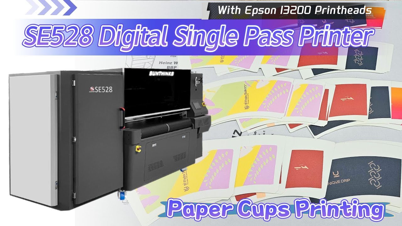 How To Print Paper Cup Fans Of Different Sizes And Colors With SE528 ...