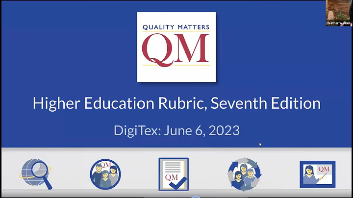Ask the Experts: QM's 7th ed. Rubric